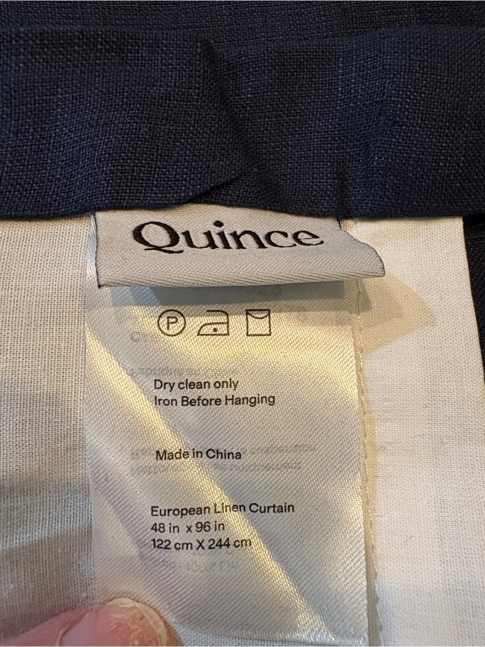 Quince European Linen Curtain - Single Panel - Picture 7 of 8